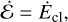 $\dot{\mathcal{E}} = \dot E_{\rm cl},$