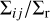 $\Sigma_{ij}/\Sigma_{\rm r}$