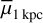 $\mean{\mu}_{1\,{\rm kpc}}$