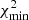 $ \chi ^2_{\rm min} $