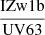 $ \frac {{\rm IZw1b}}{\rm UV63} $