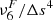 $ \nu _6^F/\Delta s^4 $