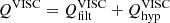 $ Q^{\rm VISC}=Q^{\rm VISC}_{\rm filt}+Q^{\rm VISC}_{\rm hyp} $