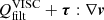 $ Q^{\rm VISC}_{\rm filt}+\boldsymbol {\tau }:\nabla \boldsymbol {v} $