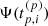 $ \Psi(t^{(p)}_{p,i}) $