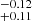 $ _{+0.11}^{-0.12} $