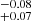$ _{+0.07}^{-0.08} $