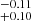 $ _{+0.10}^{-0.11} $
