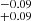 $ _{+0.09}^{-0.09} $