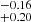 $ _{+0.20}^{-0.16} $