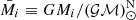 $ \bar{M}_i \equiv GM_i/(\mathcal{GM})^{\mathrm{N}}_{\odot} $