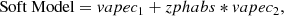 $$ \begin{aligned} \mathrm{Soft~Model} = vapec_1 + zphabs * vapec_2, \end{aligned} $$