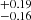 $ _{-0.16}^{+0.19} $