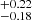 $ _{-0.18}^{+0.22} $