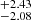 $ _{-2.08}^{+2.43} $