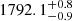 $ 1792.1_{-0.9}^{+0.8} $