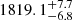 $ 1819.1_{-6.8}^{+7.7} $