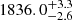 $ 1836.0_{-2.6}^{+3.3} $
