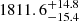 $ 1811.6_{-15.4}^{+14.8} $