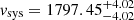 $ \mathit{v}_\text{sys} = 1797.45^{+4.02}_{-4.02} $