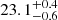 $ 23.1^{+0.4}_{-0.6} $