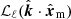 $ \mathcal{L}_{\ell}(\hat{\boldsymbol{k}}\cdot \hat{\boldsymbol{x}}_{\mathrm{m}}) $