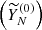 $ \left (\widetilde {Y}^{(0)}_N\right ) $