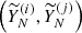$ \left (\widetilde {Y}^{(i)}_N, \widetilde {Y}^{(j)}_N\right ) $