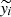 $ \widetilde {y_i} $