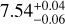 $\[7.54_{-0.06}^{+0.04}\]$