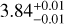 $\[3.84_{-0.01}^{+0.01}\]$