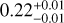$\[0.22_{-0.01}^{+0.01}\]$
