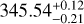 $\[345.54_{-0.21}^{+0.12}\]$
