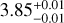 $\[3.85_{-0.01}^{+0.01}\]$