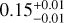 $\[0.15_{-0.01}^{+0.01}\]$