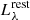 $ L^{\mathrm{rest}}_{\lambda} $