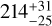 $\[214_{-25}^{+31}\]$
