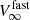 $ V_{\infty }^{{\textrm {fast}}} $