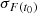 $ \sigma _{F(t_{0})} $