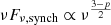 $ \nu F_{\nu , {\textrm {synch}}} \propto \nu ^{\frac {3-p}{2}} $