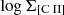 $ \mathrm{log}\,\Sigma_{[\mathrm{C}{\small { {\text{ II}}}}]} $