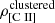 $ \rho_{[\mathrm{C}{\small { {\text{ II}}}}]}^{\mathrm{clustered}} $