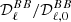 $ {\cal {{D}}}_\ell ^{BB}/{\cal {{D}}}_{\ell ,0}^{BB} $