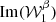 $ {\mathrm {Im}}({\cal {{W}}}_1^\beta ) $