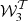 $ {\cal {{W}}}_3^{\cal {{T}}} $
