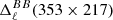 $ \Delta ^{BB}_\ell (353\times 217) $