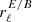 $ r^{E/B}_\ell $