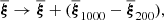 $$ \begin{aligned} \overline{\boldsymbol{\xi }} \rightarrow \overline{\boldsymbol{\xi }} + (\overline{\boldsymbol{\xi }}_{1000} - \overline{\boldsymbol{\xi }}_{200}), \end{aligned} $$