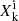 $ X_{\mathrm{k}}^{\mathrm{i}} $