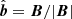 $ \hat{\boldsymbol{b}} = \boldsymbol{B}/|\boldsymbol{B}| $